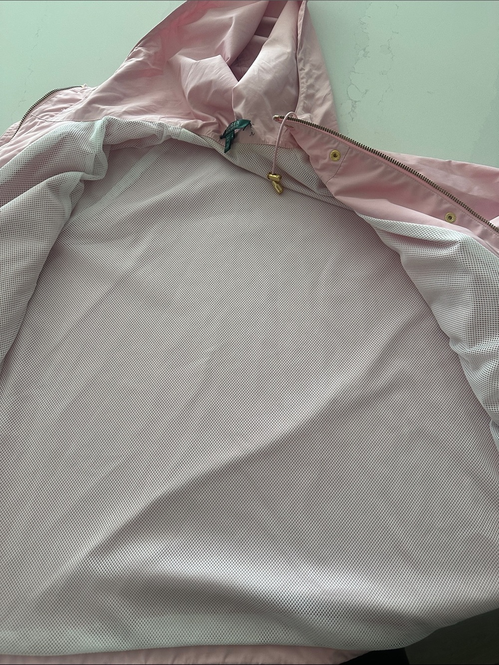 Lauren Ralph Lauren Baby Pink Windbreaker Rain Jacket Windbreaker size XL - Picture 7 of 10